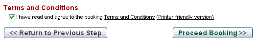 Booker must be agreed with booking Terms and Conditions to proceed the reservation Booker must be agreed with booking Terms and Conditions to proceed the reservation